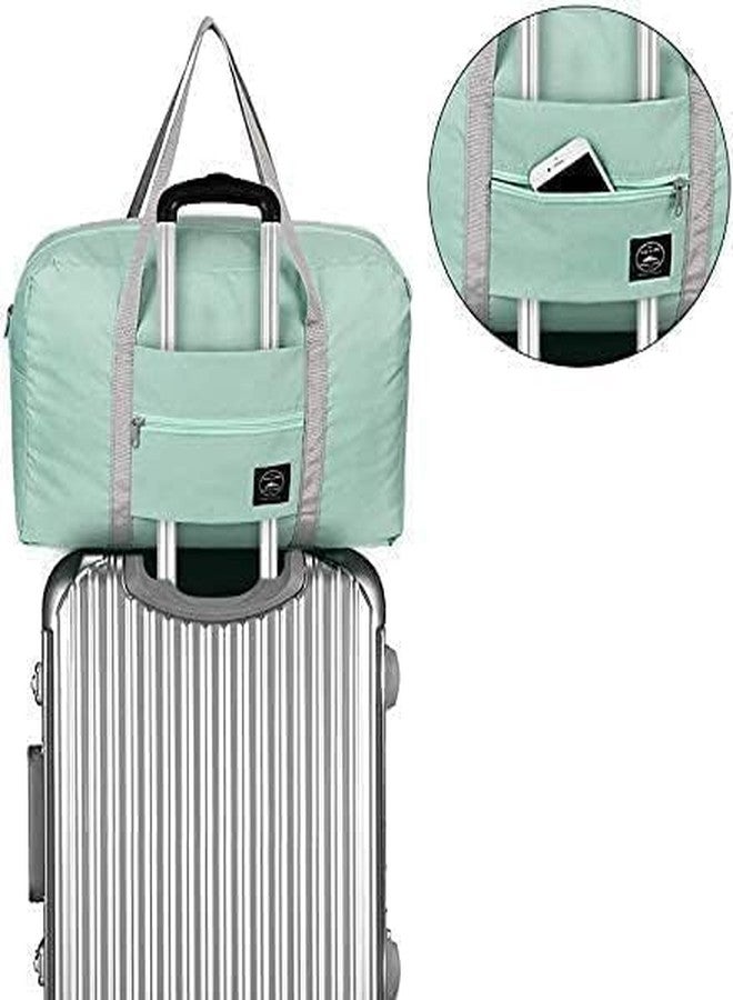 Diskary Travel Foldable Nylon Duffle Tote Bag Portable Waterproof Handbag Folding Sport Weekend Shopping Luggage Bag Gym Sports Bag for Women Girl Multicolor (Pack of-3) - Image 4